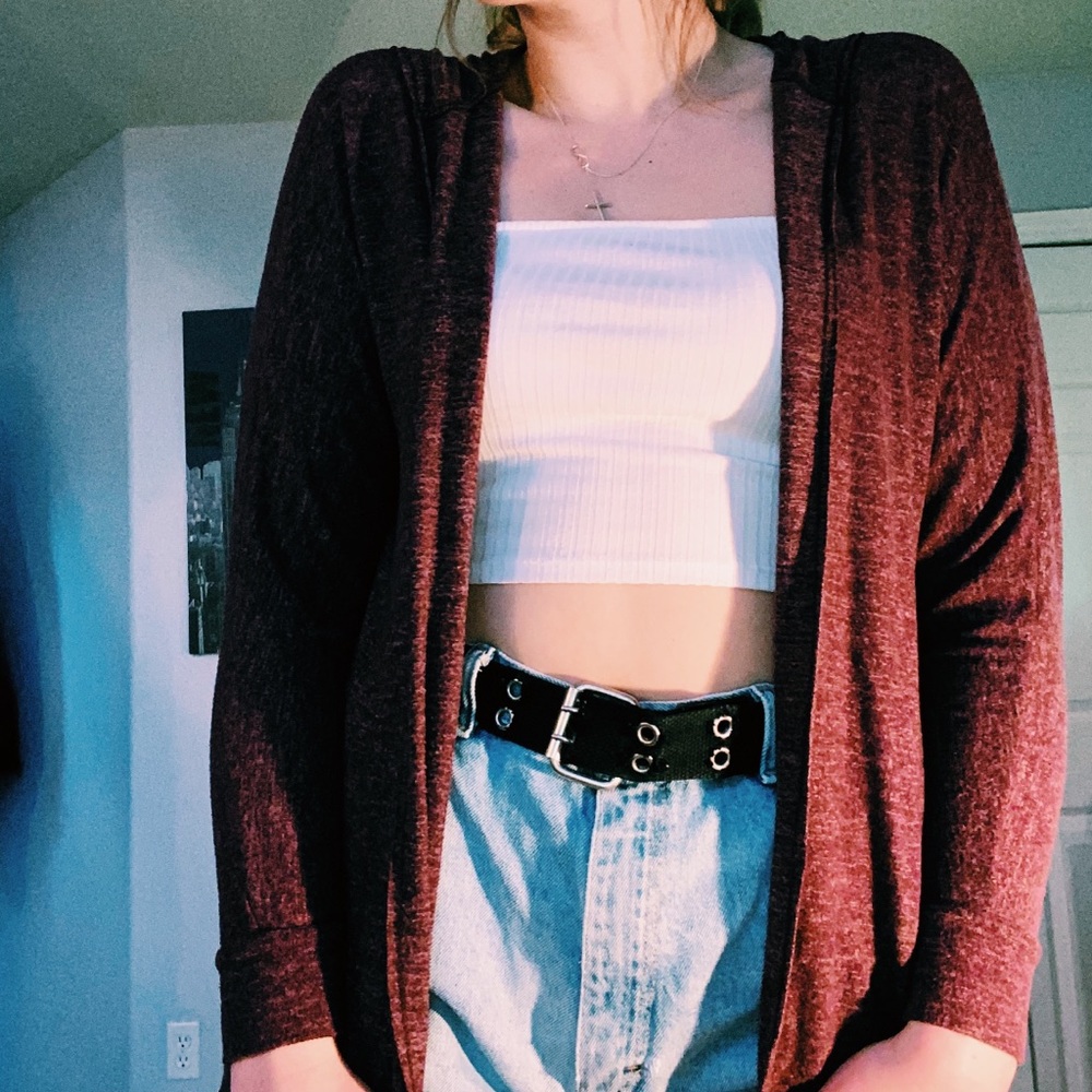 Maroon American Eagle Cardigan